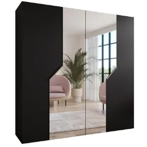 Obrazek Szafa Andrew 2-200 czarny/kaszmir