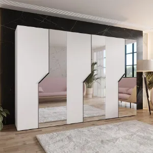 Obrazek Szafa Andrew 2-300 biały/czarny