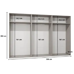 Obrazek Szafa Andrew 2-300 czarny/złoty