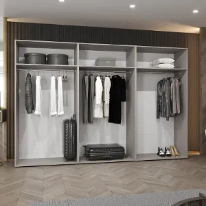 Obrazek Szafa Andrew 2-300 biały/kaszmir