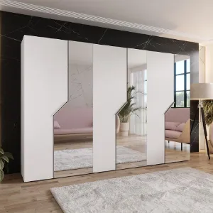 Obrazek Szafa Andrew 2-300 biały/kaszmir