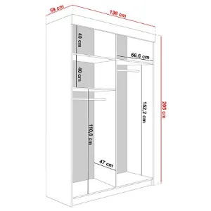 Obrazek Szafa Tanger 138 Biały