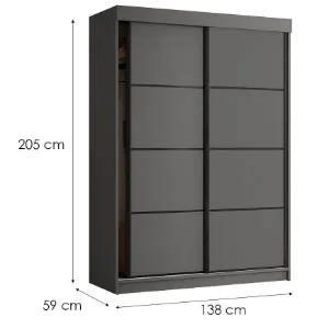 Obrazek Szafa Tanger 138 Grafit