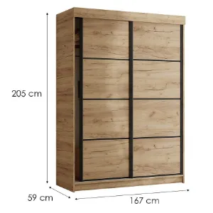 Obrazek Szafa Tanger 167 Dąb Craft Złoty