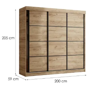 Obrazek Szafa Tanger 200 Dąb Craft Złoty