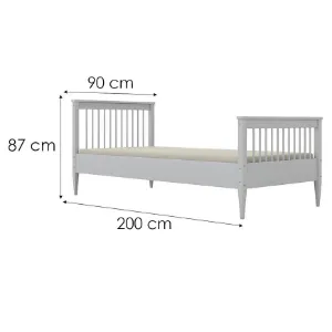 Obrazek Łóżko Emilia 90x200 biały