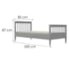 Obrazek Łóżko Emilia 80x200 szary
