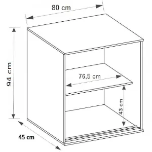 Obrazek Komoda Tanger 80 Biały