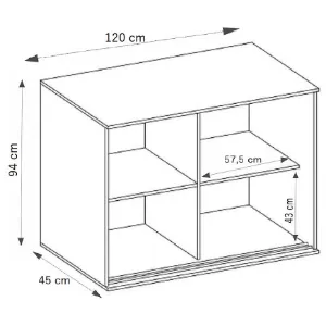 Obrazek Komoda Tanger 120 Dąb Craft Złoty