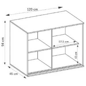 Obrazek Komoda Tanger 120 Jesion Ciemny