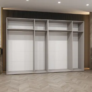 Obrazek Szafa Piano 3-300 (2x150) czarny/czarny