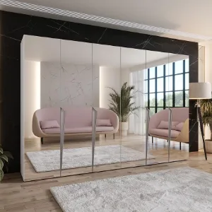 Obrazek Szafa Piano 3-300 (2x150) biały/kaszmir