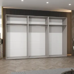 Obrazek Szafa Piano 3-300 (3x100) biały/kaszmir