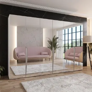 Obrazek Szafa Piano 3-300 (3x100) biały/kaszmir