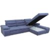 Obrazek Narożnik z funkcją spania Luxor niebieski wersja lewa