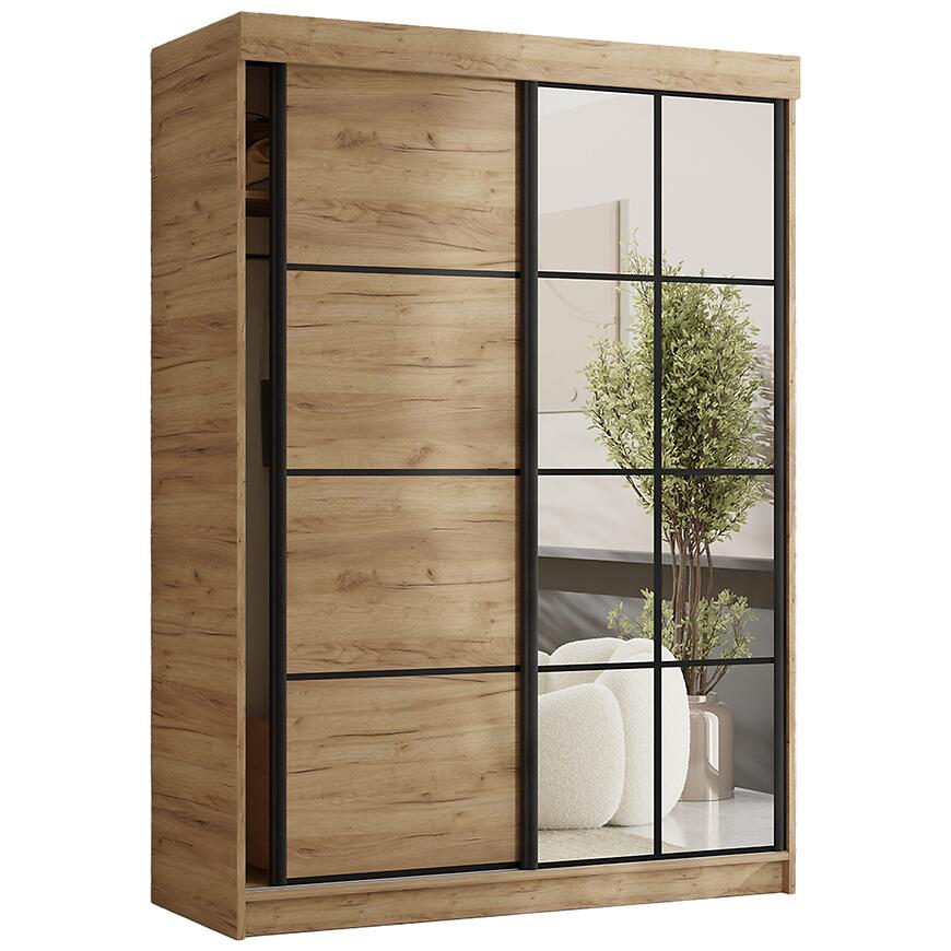 Szafa Tanger Z Lustrem 167 Dąb Craft Złoty