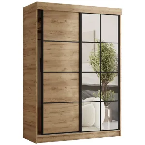 Obrazek Szafa Tanger Z Lustrem 167 Dąb Craft Złoty