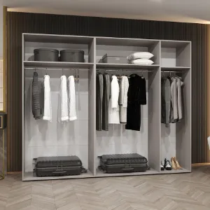 Obrazek Szafa Piano 3-250 biały/złoty