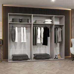 Obrazek Szafa Piano 3-250 biały/czarny