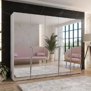 Obrazek Szafa Piano 3-250 biały/kaszmir