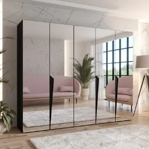 Obrazek Szafa Piano 3-250 czarny/czarny