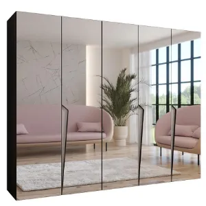 Obrazek Szafa Piano 3-250 czarny/kaszmir