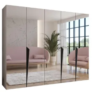 Obrazek Szafa Piano 3-250 kaszmir/czarny