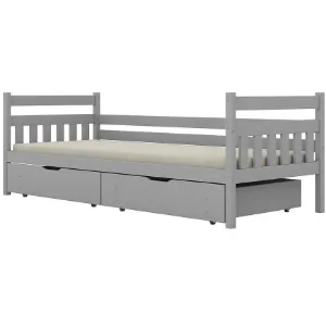 Obrazek Łóżko Dawid duże szuflady 80x200 szary