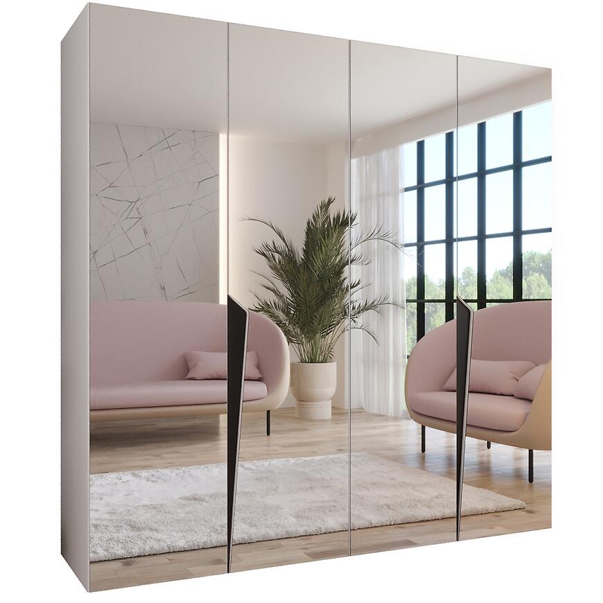 Szafa Piano 3-200 biały/czarny