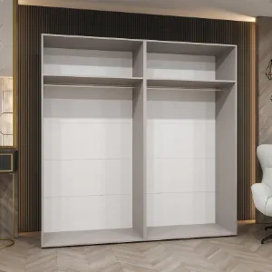 Obrazek Szafa Piano 3-200 biały/czarny