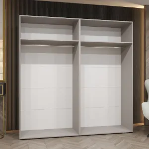 Obrazek Szafa Piano 3-200 biały/złoty