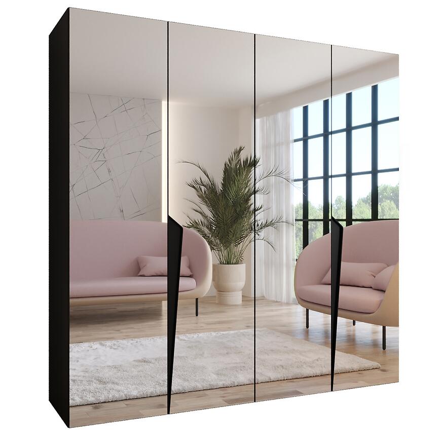 Szafa Piano 3-200 czarny/czarny