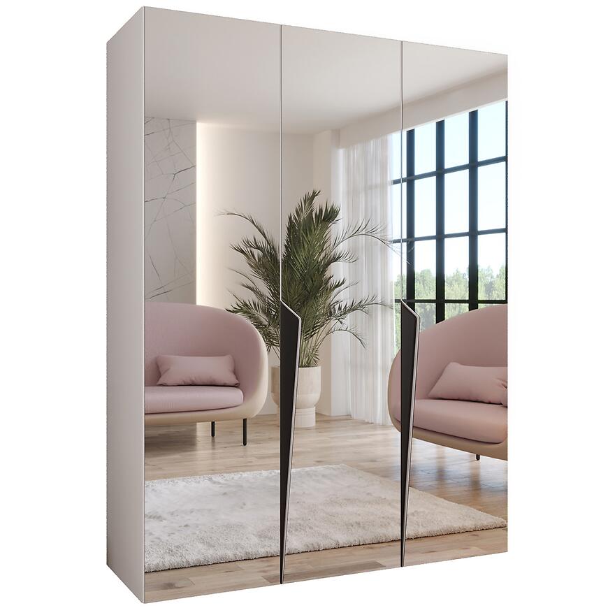 Szafa Piano 3-150 biały/czarny