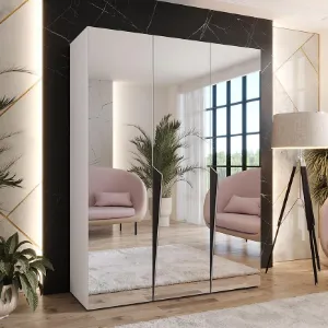 Obrazek Szafa Piano 3-150 biały/czarny