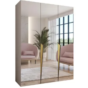 Obrazek Szafa Piano 3-150 kaszmir/złoty