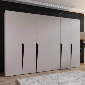 Obrazek Szafa Piano 1-300 (2x150) kaszmir/czarny