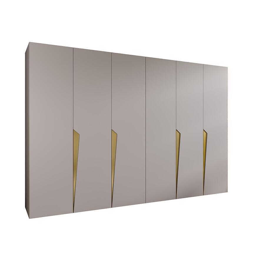 Szafa Piano 1-300 (2x150) kaszmir/złoty