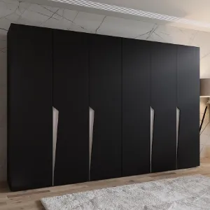 Obrazek Szafa Piano 1-300 (2x150) czarny/kaszmir