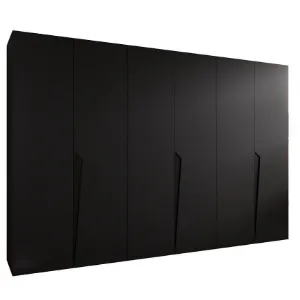 Obrazek Szafa Piano 1-300 (3x100) czarny/czarny