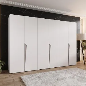 Obrazek Szafa Piano 1-300 (3x100) biały/kaszmir