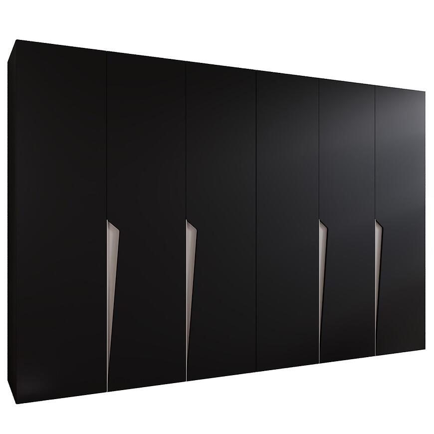 Szafa Piano 1-300 (2x150) czarny/kaszmir