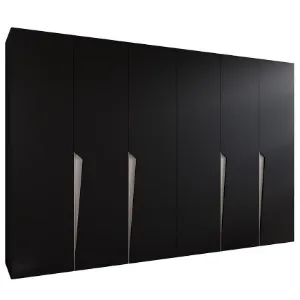 Obrazek Szafa Piano 1-300 (2x150) czarny/kaszmir