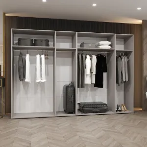 Obrazek Szafa Piano 1-300 (2x150) czarny/kaszmir