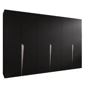 Obrazek Szafa Piano 1-300 (3x100) czarny/kaszmir