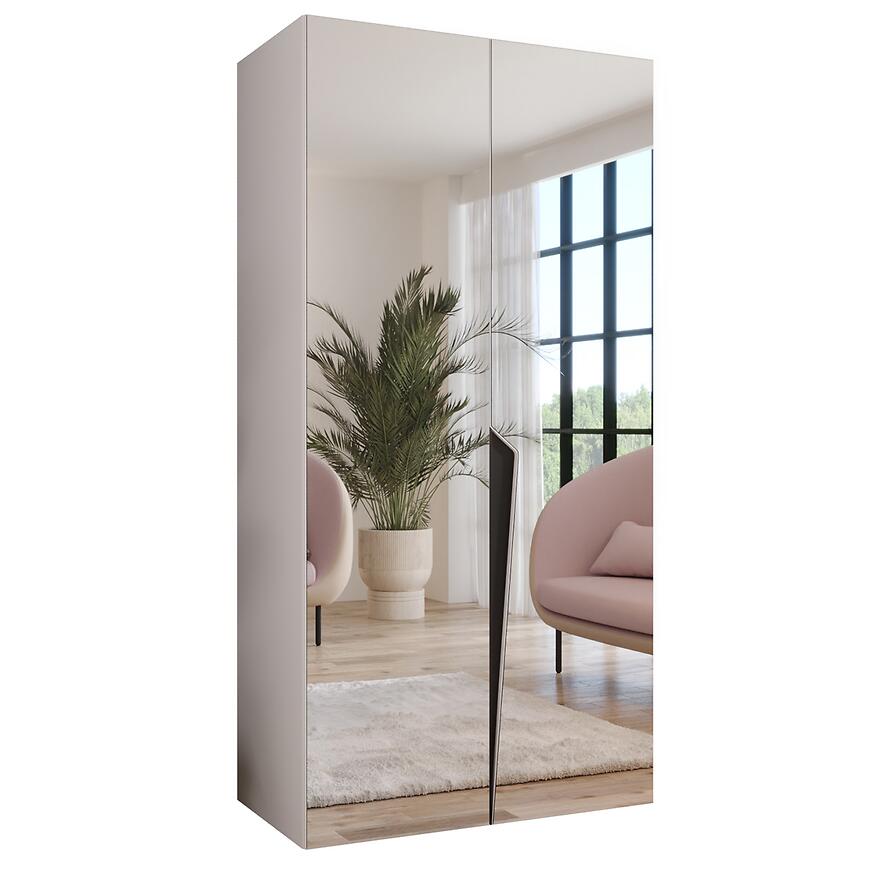 Szafa Piano 3-100 biały/czarny