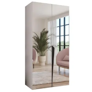 Obrazek Szafa Piano 3-100 biały/czarny