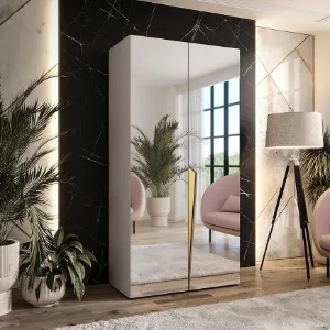 Obrazek Szafa Piano 3-100 kaszmir/złoty