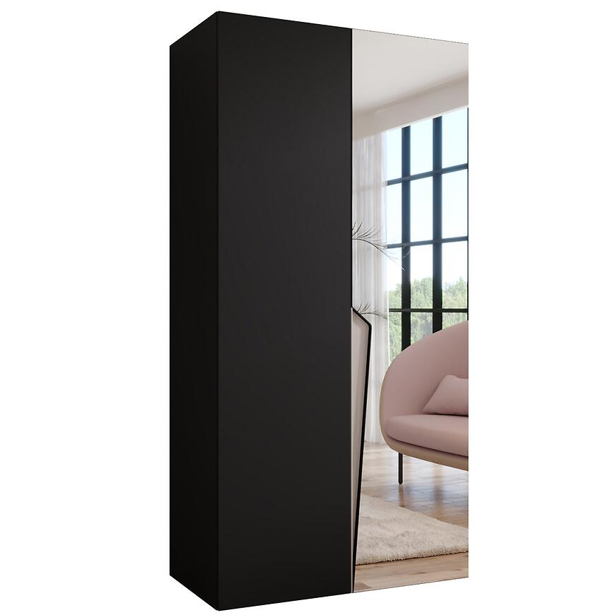 Szafa Piano 2-100 czarny/kaszmir