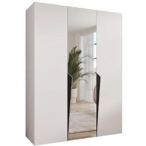 Obrazek Szafa Piano 2-150 biały/czarny