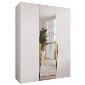 Obrazek Szafa Piano 2-150 biały/złoty